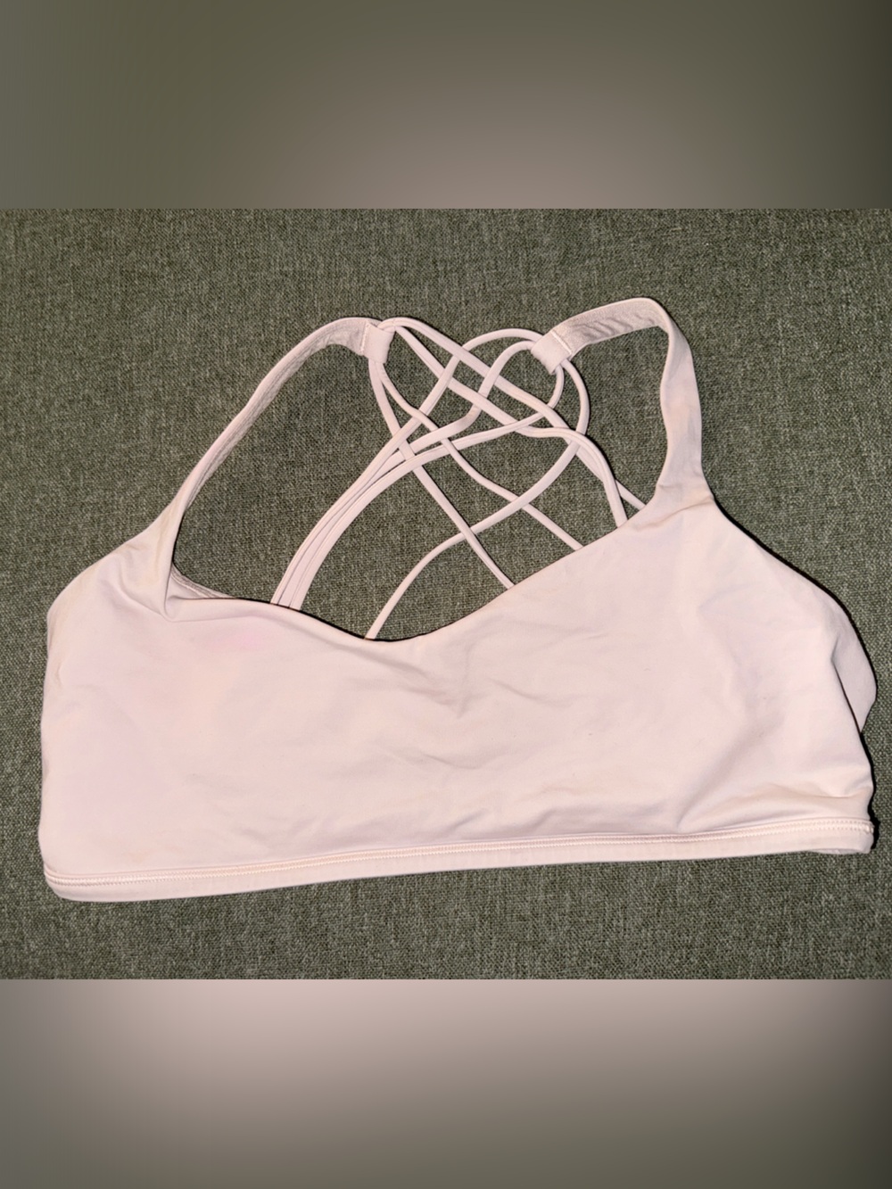 Lululemon Pale Pink Free to Be Bra Wild